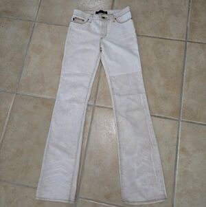 Vintage Just Cavalli Beige Bootcut Jeans Made Italy Like New 26x33